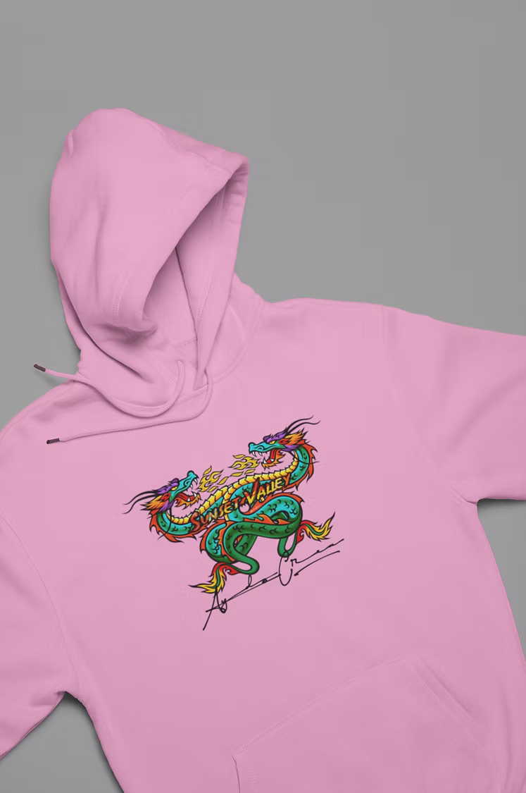 SVG Pink Dragon Hoodie