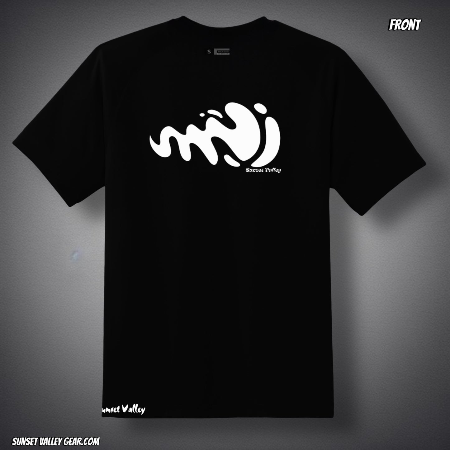 Motion Valley T-shirt! The shirt that doesn't try too hard. Designed to work with everything in your closet—dress it down with cargo pants, layer it under a jacket, or keep it solo. Quality construction that holds up through constant rotation. One piece, infinite combinations. front