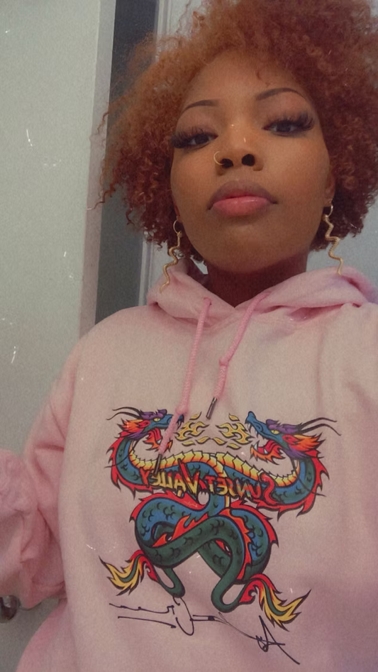 SVG Pink Dragon Hoodie