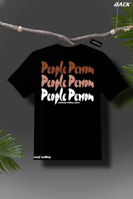 black people person shirt with different shades of brown back view Sunset Valley Gear