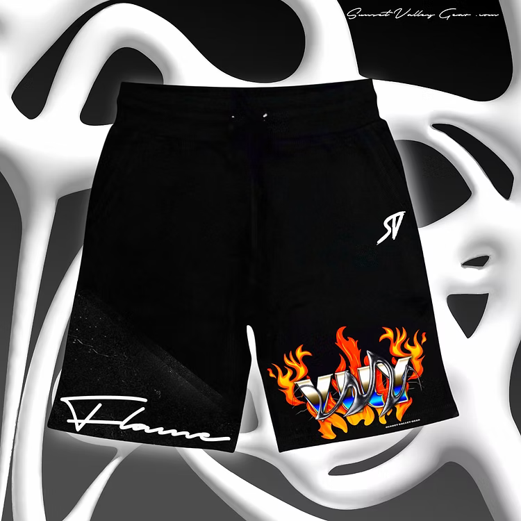 SVG Flame Sweat Shorts